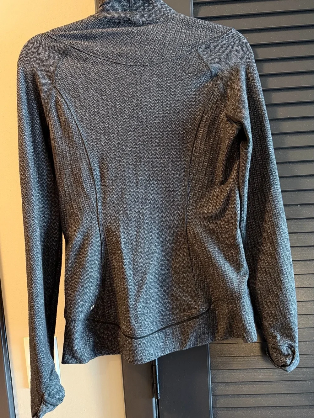 lululemon athletica Men's Charcoal Gray Zip-Neck Sweater